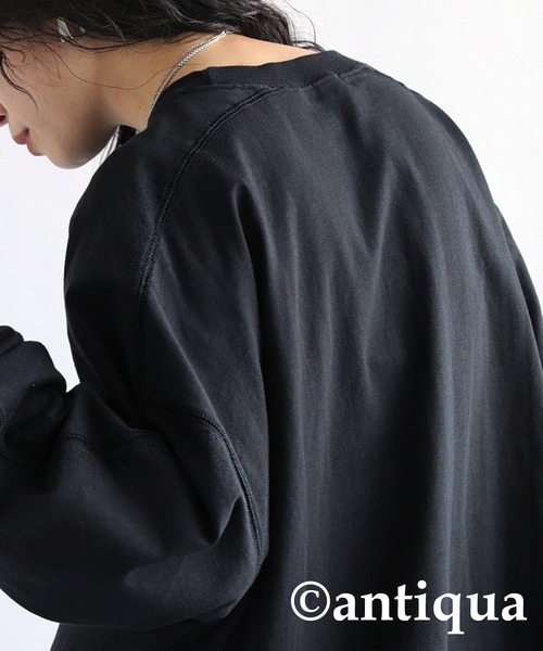 セール】綿100%オーバーサイズロンT（Tシャツ/カットソー