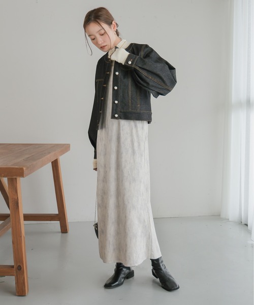 Bab(バブ)の「パールボタンデニムブルゾン(ブルゾン・レディース・インディゴブルー/ブラック・M)」の17枚目の写真