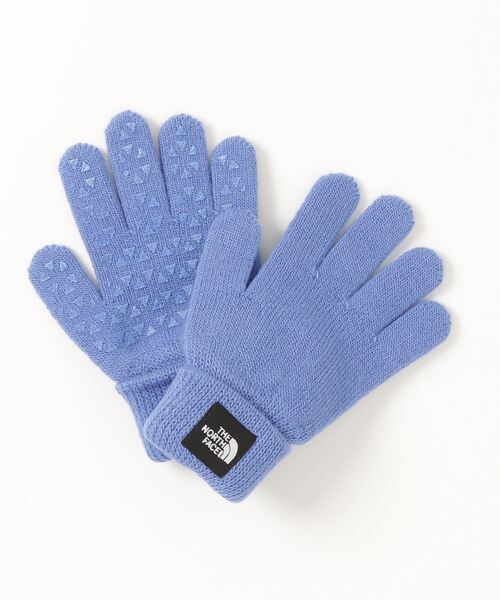 THE NORTH FACE（ザノースフェイス）の「THE NORTH FACE/ザ・ノース・フェイス KIDS KNIT GLOVE アウトドア 公園 手袋 滑り止め付 NNJ62200（手袋・キッズ・ブラック/ピンク/ダークカーキ/ブルー/ベージュ/レッドパープル/ダークベージュ/エメラルドブルー・FREE/YOUTH/CHILD）」の6枚目の写真