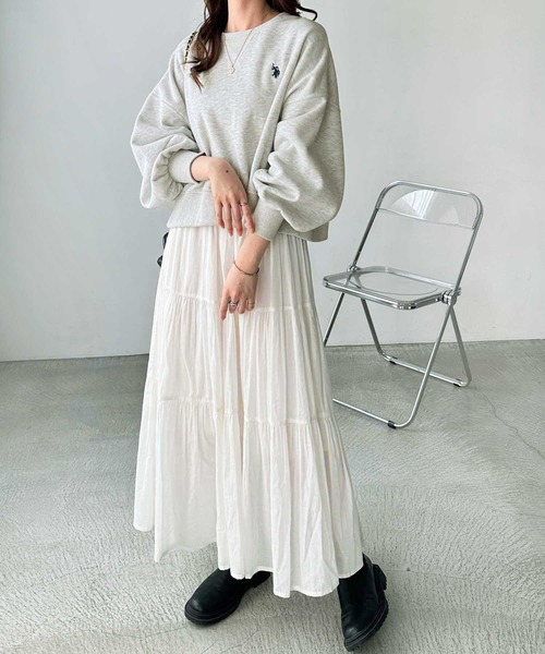 セール】GeeRA別注【U.S. POLO ASSN.】ワンポイント刺繍袖ボリューム