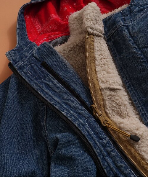 BREEZE（ブリーズ）の「【合体シリーズ】ファーフリースジャケット（ブルゾン・キッズ・オフホワイト/キャメル/エメラルド/アイボリー/ブラック/オレンジ/ピンク・130/120/150/100/140/90/110）」の22枚目の写真