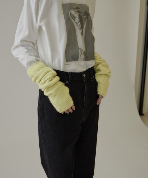 SALON adam et rope'（サロン アダム エ ロペ）の「フォックスウールアームウォーマー（手袋・レディース・ラベンダー/レッド系その他3/イエロー/キナリ・FREE）」の19枚目の写真