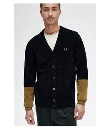 FRED PERRY（フレッドペリー）の「Colour block Chenille Cardigan（カーディガン/ボレロ・メンズ）」