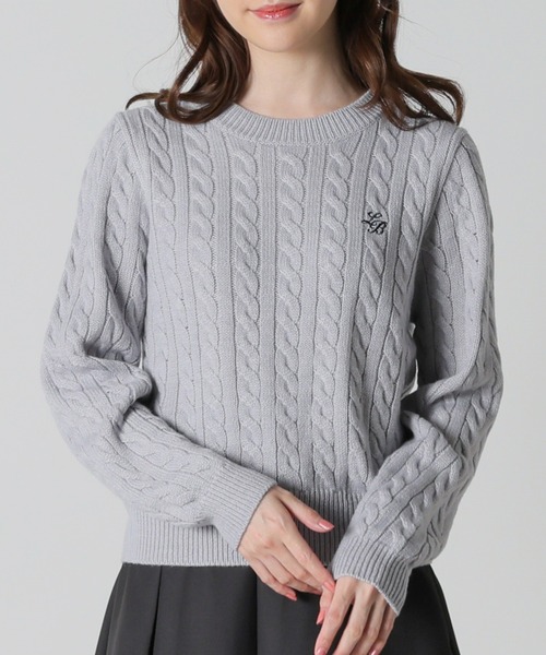 美品　マスターバニーエディション　ニット　裏地ダウン　蓄熱　グレー　LL 10TH ANNIVERSARY SUMMER FAIR｜MASTER BUNNY EDITION