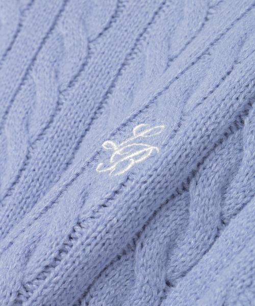 archivio 青色 クマ刺繍 セーター サイズ36 セーター ニット クマ くま