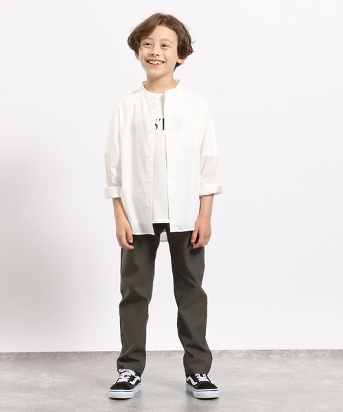 GLOBAL WORK Smile Seed Store(グローバルワーク スマイルシードストア)の「※バンドカラーシャツ/キッズ(シャツ/ブラウス・キッズ・オフホワイト/サックスブルー/ブルー系その他5・140cm/150cm/110cm/130cm/120cm)」の5枚目の写真