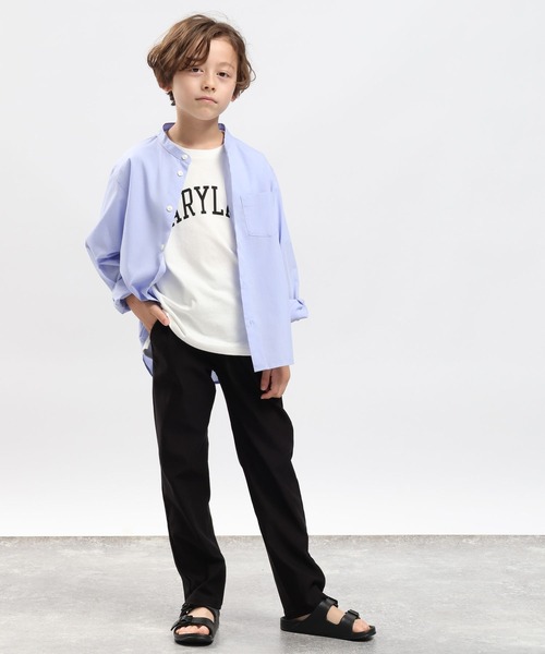 GLOBAL WORK Smile Seed Store(グローバルワーク スマイルシードストア)の「※バンドカラーシャツ/キッズ(シャツ/ブラウス・キッズ・オフホワイト/サックスブルー/ブルー系その他5・140cm/150cm/110cm/130cm/120cm)」の11枚目の写真