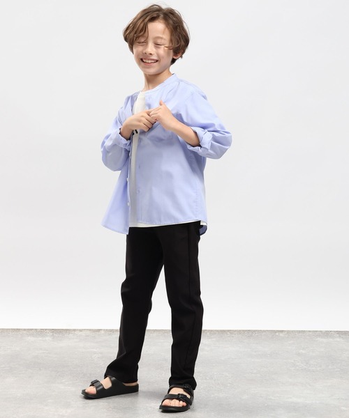 GLOBAL WORK Smile Seed Store(グローバルワーク スマイルシードストア)の「※バンドカラーシャツ/キッズ(シャツ/ブラウス・キッズ・オフホワイト/サックスブルー/ブルー系その他5・140cm/150cm/110cm/130cm/120cm)」の13枚目の写真