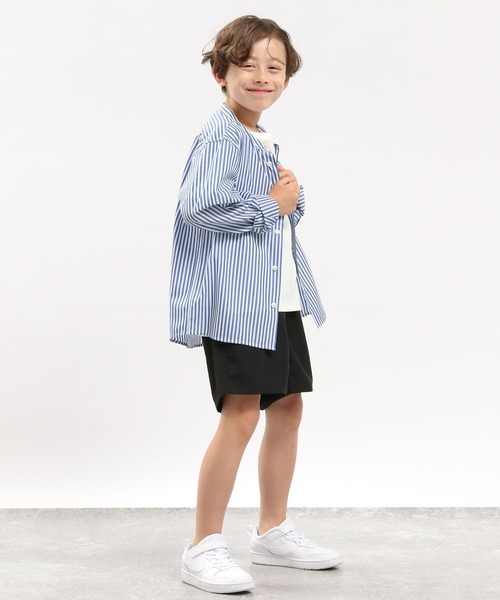 GLOBAL WORK Smile Seed Store(グローバルワーク スマイルシードストア)の「※バンドカラーシャツ/キッズ(シャツ/ブラウス・キッズ・オフホワイト/サックスブルー/ブルー系その他5・140cm/150cm/110cm/130cm/120cm)」の20枚目の写真