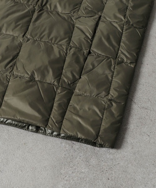 ZIP FIVE（ジップファイブ）の「【ZIP FIVE】ボックスキルトVネックインナーダウンベスト（ダウンベスト・メンズ・ブラック/カーキ/ネイビー・X-LARGE/MEDIUM/LARGE）」の10枚目の写真