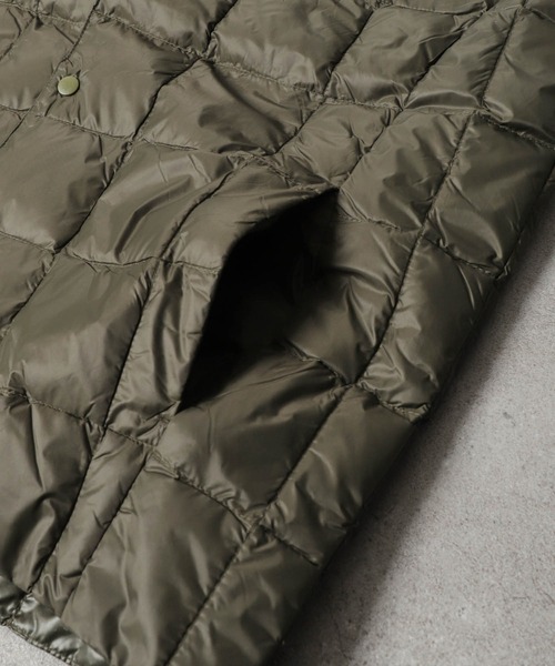 ZIP FIVE（ジップファイブ）の「【ZIP FIVE】ボックスキルトVネックインナーダウンベスト（ダウンベスト・メンズ・ブラック/カーキ/ネイビー・X-LARGE/MEDIUM/LARGE）」の11枚目の写真