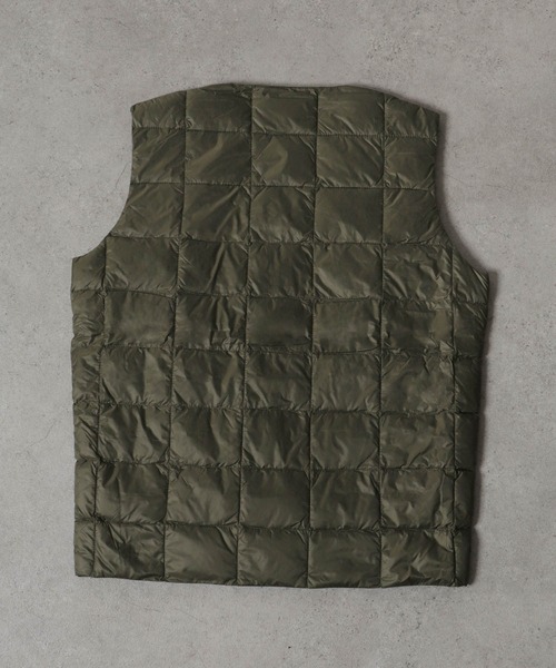 ZIP FIVE（ジップファイブ）の「【ZIP FIVE】ボックスキルトVネックインナーダウンベスト（ダウンベスト・メンズ・ブラック/カーキ/ネイビー・X-LARGE/MEDIUM/LARGE）」の15枚目の写真