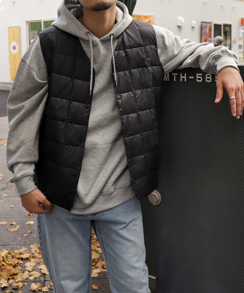 ZIP FIVE（ジップファイブ）の「【ZIP FIVE】ボックスキルトVネックインナーダウンベスト（ダウンベスト・メンズ・ブラック/カーキ/ネイビー・X-LARGE/MEDIUM/LARGE）」の20枚目の写真