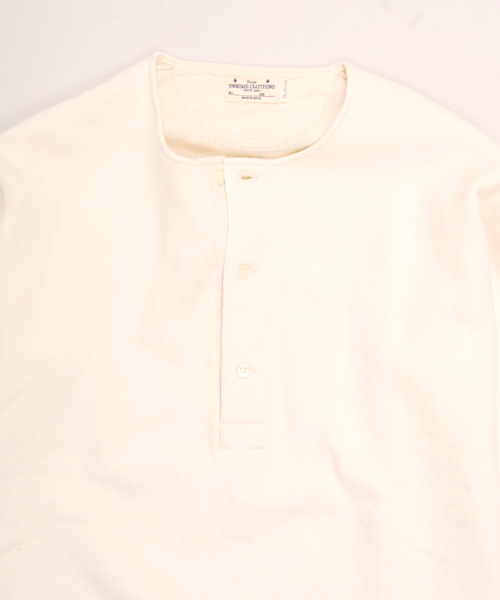 Denime(ドゥニーム)の「MILITARY HENLY NECK CUTSEW/ミリタリーヘンリーネックカットソー(Tシャツ/カットソー・メンズ・ネイビー/オフホワイト/オリーブ・MEDIUM/SMALL/LARGE)」の7枚目の写真