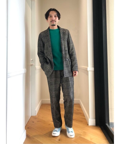 DRESSTERIOR（ドレステリア）の「◆アルパカブレンド クルーネック セーター（ニット/セーター・メンズ・ダークグレー/オレンジ/グリーン・90/91/92/94）」の9枚目の写真