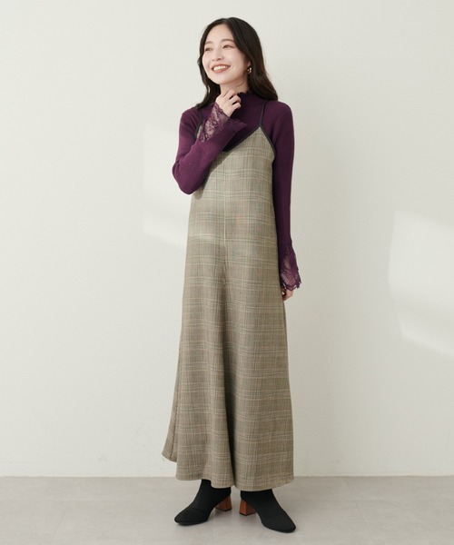 natural couture(ナチュラルクチュール)の「袖口レースリブタートル(ニット/セーター・レディース・ブラック系その他/ベージュ系その他/パープル系その他/モカ/チャコールグレー/オフホワイト/ブラック/ピンクベージュ/ブルー/その他1・FREE)」の14枚目の写真