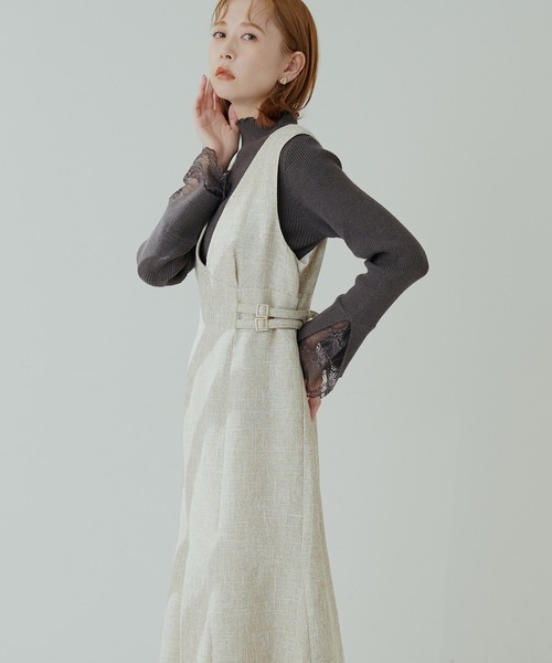 natural couture(ナチュラルクチュール)の「袖口レースリブタートル(ニット/セーター・レディース・ブラック系その他/ベージュ系その他/パープル系その他/モカ/チャコールグレー/オフホワイト/ブラック/ピンクベージュ/ブルー/その他1・FREE)」の18枚目の写真