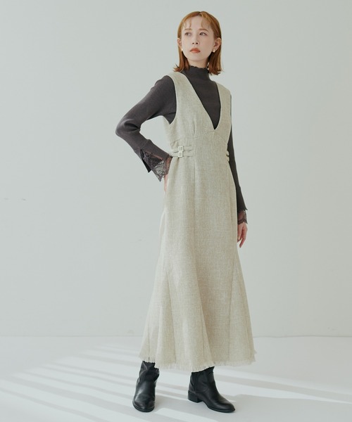 natural couture(ナチュラルクチュール)の「袖口レースリブタートル(ニット/セーター・レディース・ブラック系その他/ベージュ系その他/パープル系その他/モカ/チャコールグレー/オフホワイト/ブラック/ピンクベージュ/ブルー/その他1・FREE)」の21枚目の写真