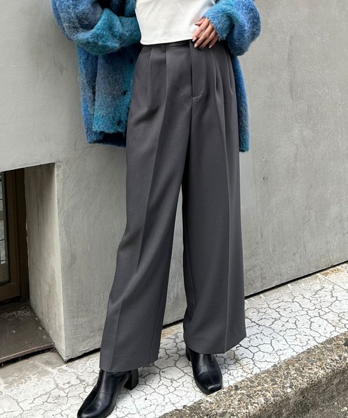 MARNI グレー ワイド　スラックス　フルレングス MARNI グレー ワイド スラックス フルレングス MARNI グレー ワイド