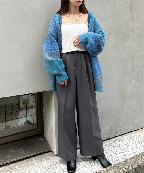 INGNI（イング）の「ワイドスラックス／パンツ（スラックス・レディース・ブラック/ブラック系1/グレー/チャコールグレー・FREE）」の16枚目の写真