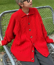 CIAOPANIC TYPY | 【ユニセックス】【Calm】ローゲージケーブルニットカーディガン(カーディガン/ボレロ)