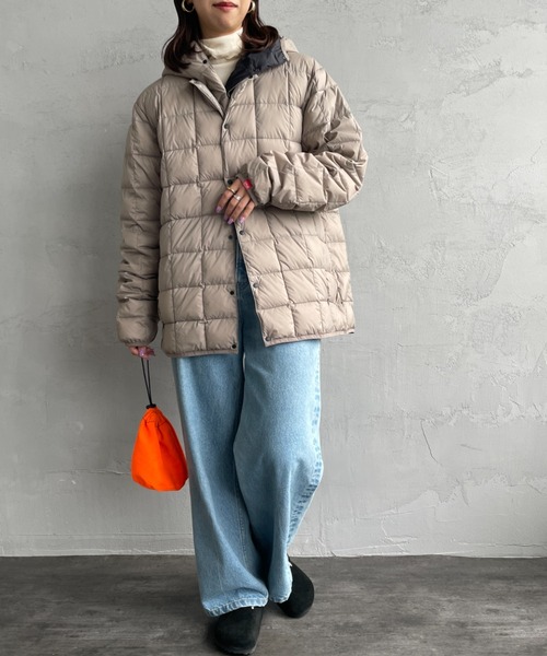 Manhattan Portage（マンハッタンポーテージ）の「【WEB限定】[MANHATTAN PORTAGE/マンハッタンポーテージ] バラクラバ付き ライトダウンジャケット（ダウンジャケット/コート・レディース・ブラック/グレイッシュベージュ・M/L/XL）」の18枚目の写真