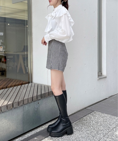 one way（ワンウェイ）の「ツイードスカパン（その他パンツ・レディース・グレー/ブラック・FREE）」の18枚目の写真