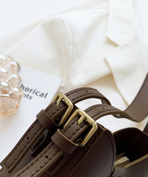 Amulet（アミュレット）の「フェイクレザーショルダーバッグ（ショルダーバッグ・レディース・ブラック/ホワイト/ブラウン・FREE）」の14枚目の写真