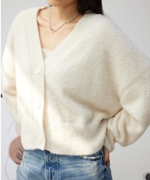 モヘヤライクニットカーディガン