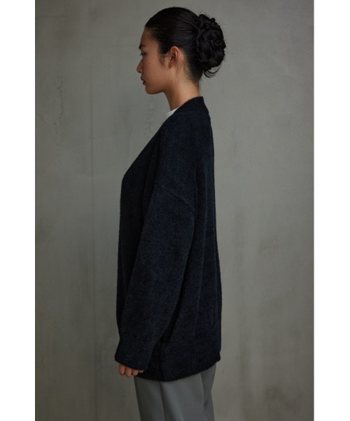 AZUL by moussy（アズールバイマウジー）の「モヘヤライクニットカーディガン（カーディガン/ボレロ・レディース・アイボリー/イエロー系その他/ブラック/グレー/ブルー・SMALL/MEDIUM）」の20枚目の写真