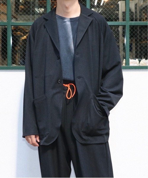 SUNNY  SPORTS（サニースポーツ）の「SUNNY SPORTS/サニースポーツ NOTCH COLLAR JACKET OUTLAST ノッチカラージャケット アウトラスト（テーラードジャケット・メンズ・ブラック/チャコールグレー・LARGE/MEDIUM）」の21枚目の写真