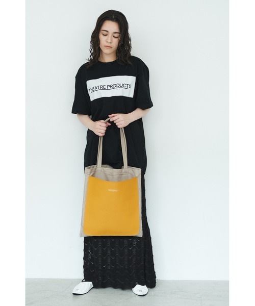 THEATRE PRODUCTS（シアタープロダクツ）の「コットンキャンバストートバッグ（ショルダーバッグ・レディース・ベージュ/アイボリー・FREE）」の4枚目の写真