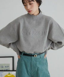 VIS | プチハイネックロゴ刺繍ニット(ニット/セーター)