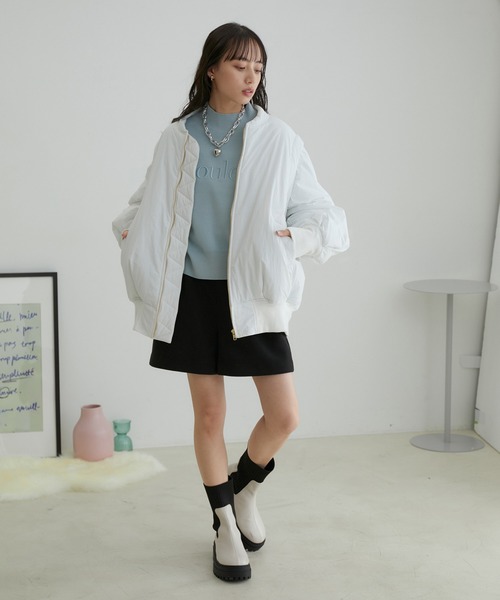 VIS（ビス）の「プチハイネックロゴ刺繍ニット（ニット/セーター・レディース・ブルー系その他/サックスブルー/グレー系その他・FREE）」の13枚目の写真