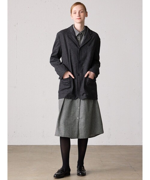 セール】MidiUmi ウールツイードジャケット（ダウンジャケット/コート