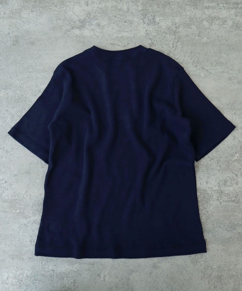 bulle de savon(ビュルデサボン)の「△ピマハイゲージスムース ふわふわTシャツ(Tシャツ/カットソー・レディース・イエロー/ホワイト/ピンク/ネイビー・FREE)」の10枚目の写真