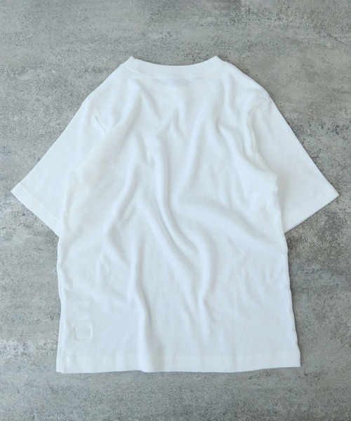 bulle de savon(ビュルデサボン)の「△ピマハイゲージスムース ふわふわTシャツ(Tシャツ/カットソー・レディース・イエロー/ホワイト/ピンク/ネイビー・FREE)」の7枚目の写真