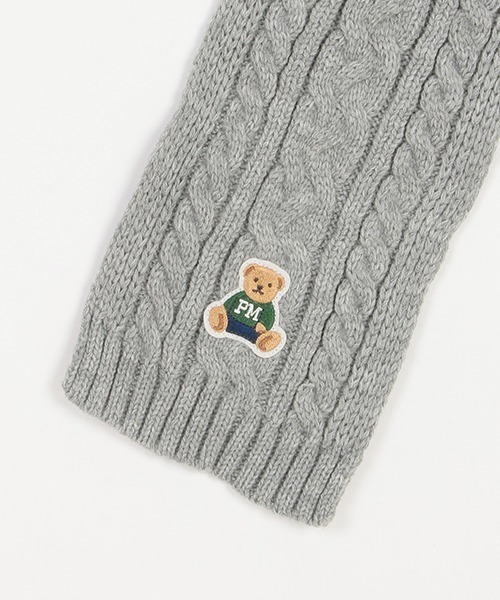 petit main（プティマイン）の「くま刺しゅうマフラー（マフラー・キッズ・ネイビー/グレー/レッド・FREE）」の7枚目の写真