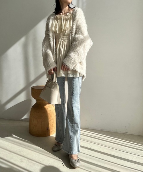 one after another NICE CLAUP（ワンアフターアナザーナイスクラップ）の「ヒールアップバレーシューズ【ブラック/ゴールド】（バレエシューズ・レディース・ゴールド/ブラック・LARGE/MEDIUM/SMALL/X-LARGE）」の11枚目の写真