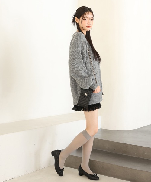 one after another NICE CLAUP（ワンアフターアナザーナイスクラップ）の「ヒールアップバレーシューズ【ブラック/ゴールド】（バレエシューズ・レディース・ゴールド/ブラック・LARGE/MEDIUM/SMALL/X-LARGE）」の7枚目の写真