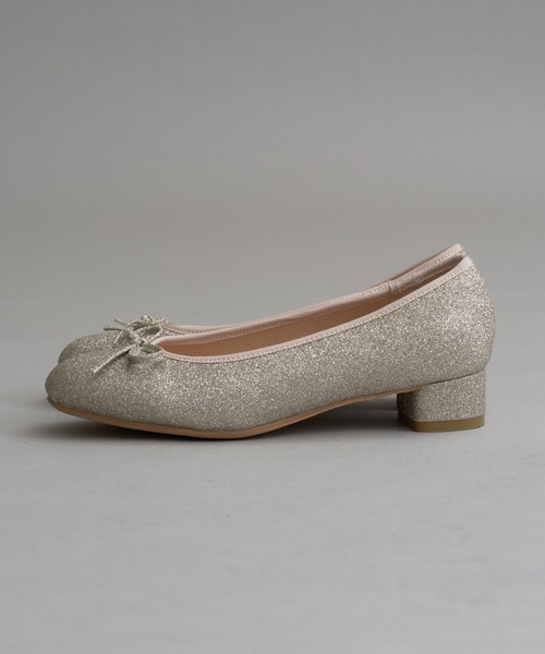 one after another NICE CLAUP（ワンアフターアナザーナイスクラップ）の「ヒールアップバレーシューズ【ブラック/ゴールド】（バレエシューズ・レディース・ゴールド/ブラック・LARGE/MEDIUM/SMALL/X-LARGE）」の21枚目の写真