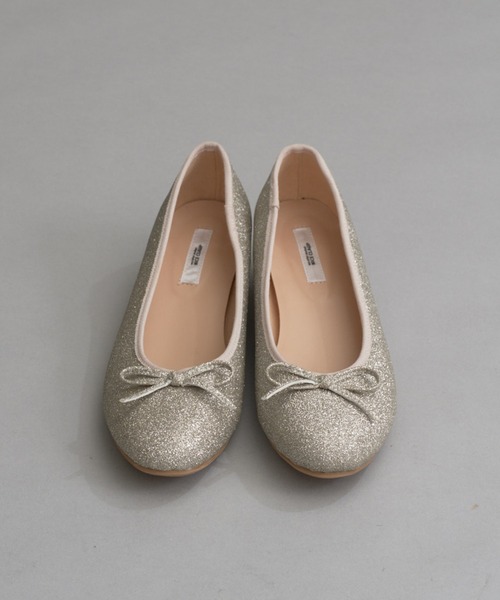 one after another NICE CLAUP（ワンアフターアナザーナイスクラップ）の「ヒールアップバレーシューズ【ブラック/ゴールド】（バレエシューズ・レディース・ゴールド/ブラック・LARGE/MEDIUM/SMALL/X-LARGE）」の22枚目の写真