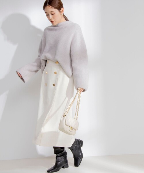 NOLLEY’S（ノーリーズ）の「ウォッシャブルツイードスカート（スカート・レディース・キナリ/ブルー・38/36）」の18枚目の写真