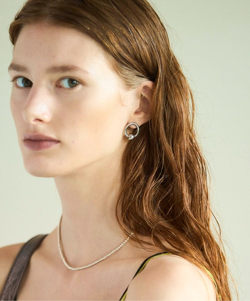 セール】Asymmetry Circle Earrings/アシンメトリーサークルピアス