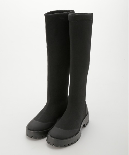 emmi atelier】ecoニットロングブーツ 23cm 【公式通販】