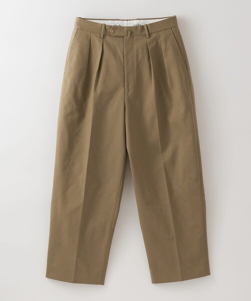 【25SS】TC ホップサック イン ツープリーツ ドレス トラウザーズ BEAUTY&YOUTH UNITED ARROWS｜<Steven Alan> TC ホップサック