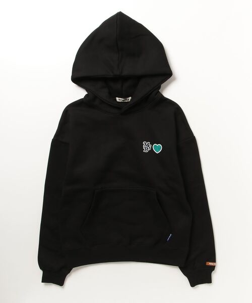 My sugar Babe（マイシュガーベイブ）の「heart patch hoodie（パーカー・メンズ・ブルー/ボルドー/グレー/ブラック・MEDIUM/X-LARGE/LARGE）」の6枚目の写真