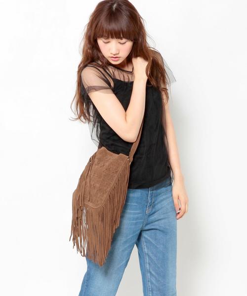 Another Edition(アナザーエディション)の「 STORY OF TOMORROWフリンジショルダーバッグ/BCSTORY/O/T FRNG SHLD◆(ショルダーバッグ・レディース・ブラック/ブラウン・フリー)」の10枚目の写真