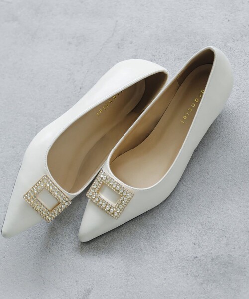 quaranciel(カランシエル)の「quaranciel: ビジュー モチーフ ポインテッド パンプス(パンプス・レディース・ブルー/ブラック/オフホワイト・35/25/40/30/45)」の18枚目の写真