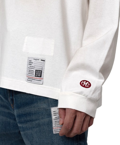 Maison MIHARA YASUHIRO（メゾンミハラヤスヒロ）の「Distressed Smily Face Printed LS T-shirt（Tシャツ/カットソー・メンズ・ブラック/ホワイト/グリーン・48/46/44/50）」の11枚目の写真